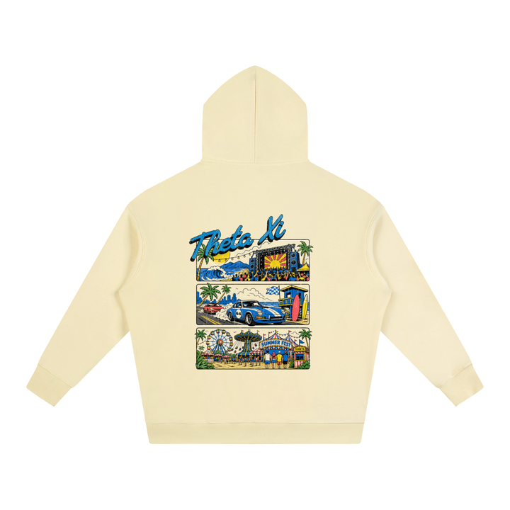 Theta Xi Summer Festival Oversize Fleeced Hoodie