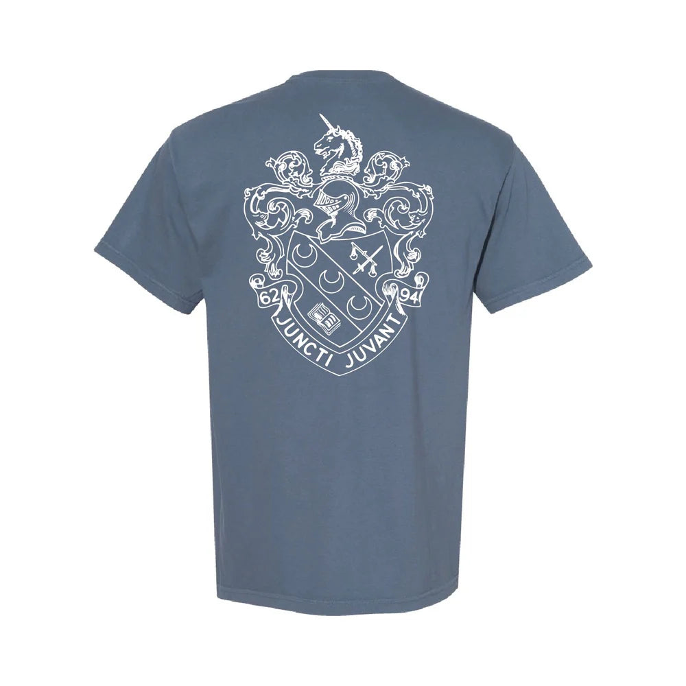 Theta Xi Letters & Crest T-Shirt by Comfort Colors