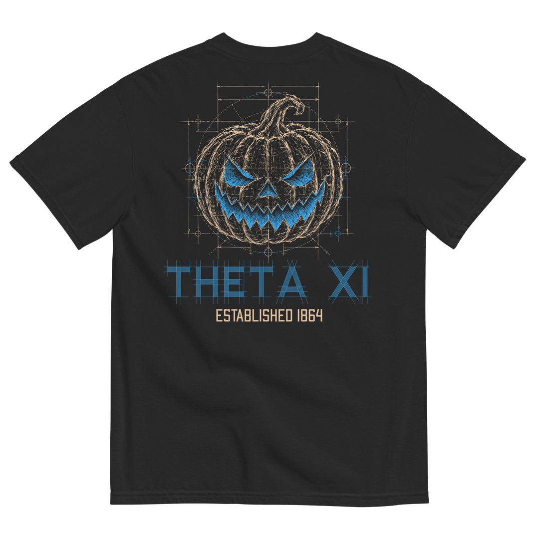 Theta Xi Blueprint Jack-O'-Lantern Halloween Tee