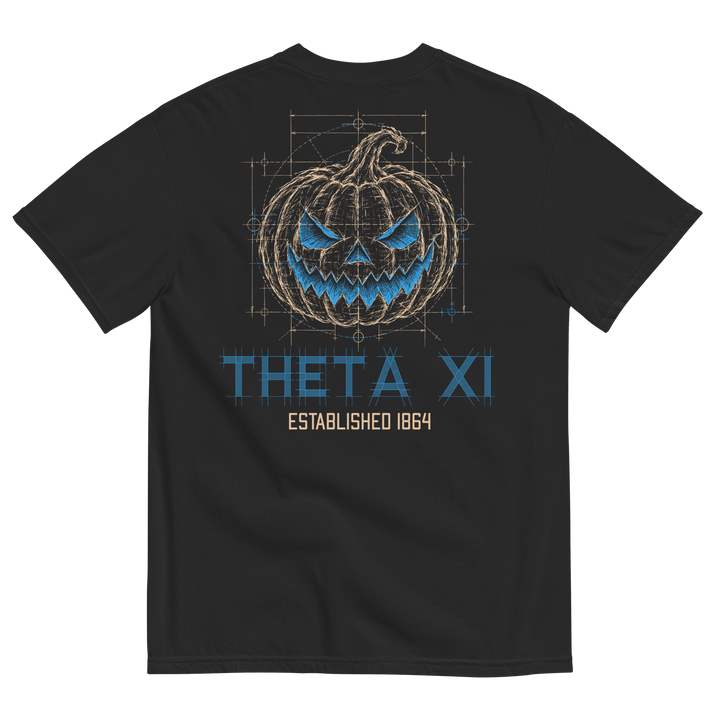 Theta Xi Blueprint Jack-O'-Lantern Halloween Tee