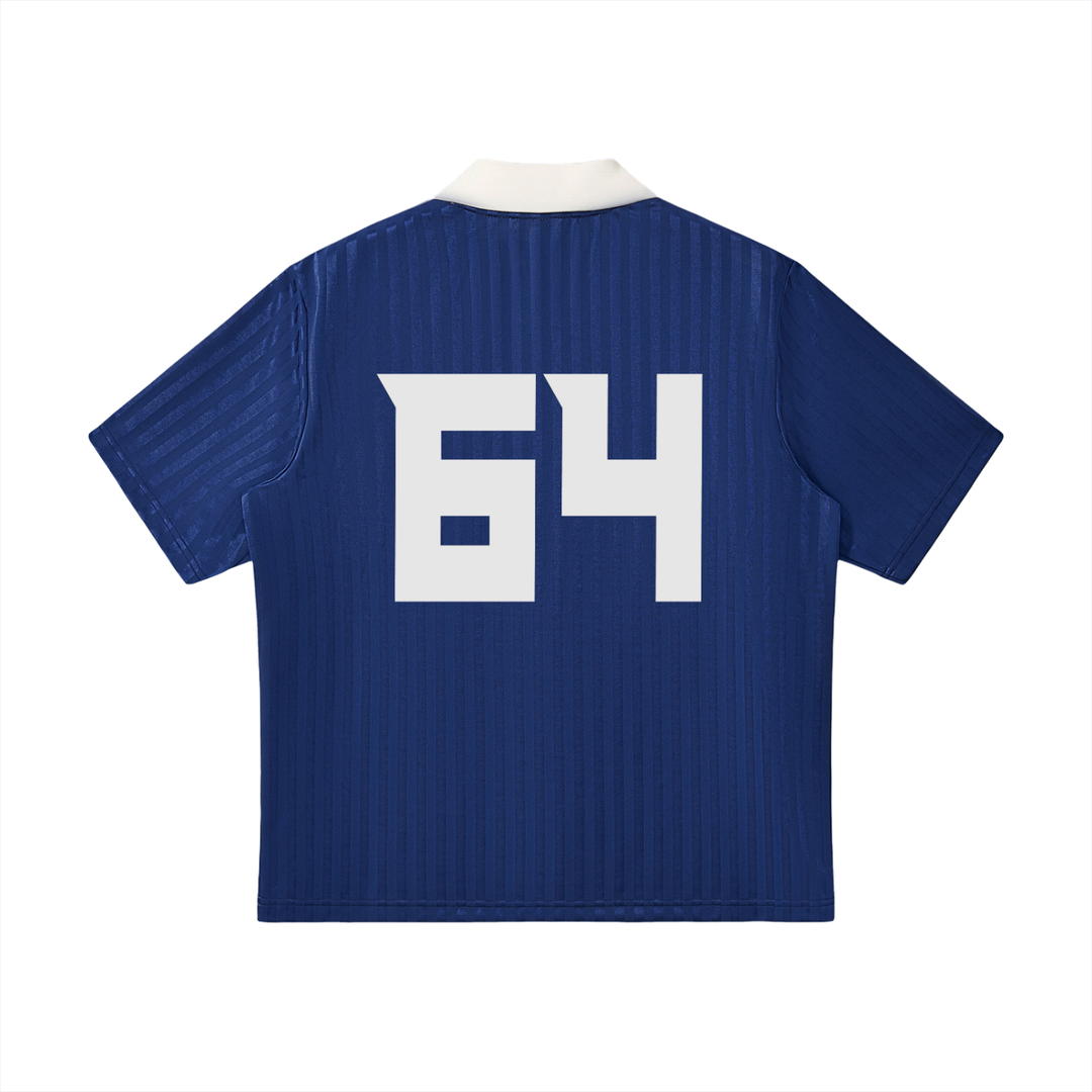 Theta Xi Contrast Collar Striped Soccer Jersey