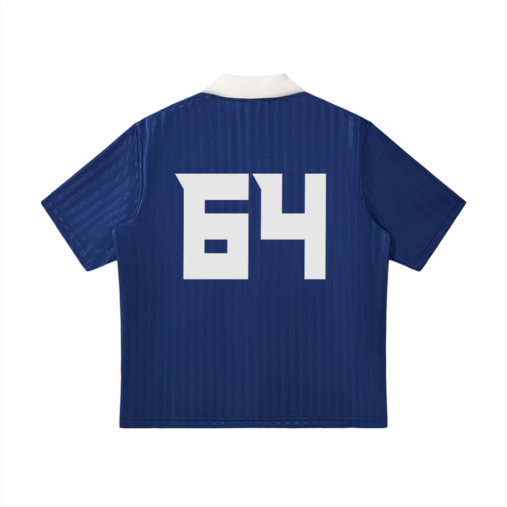 Theta Xi Contrast Collar Striped Soccer Jersey